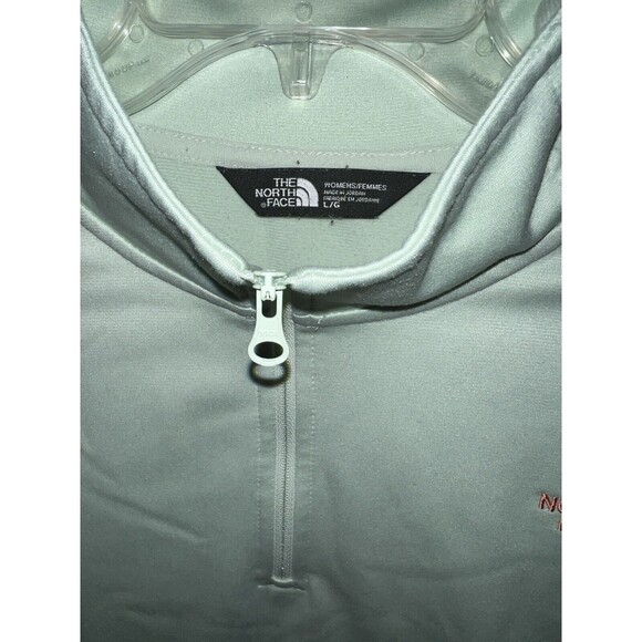 The North Face Sweatshirt Womens L Glacier Tech Green 1/4 Zip Pullover Gorpcore - Picture 7 of 7